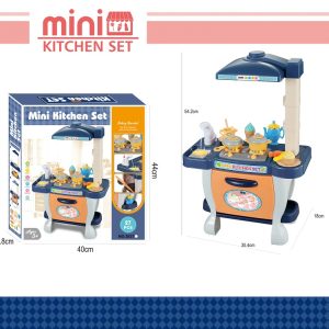 🍳🔥🚰 simulation kitchen smoker tableware set – lights, sounds & real water faucet play kitchen