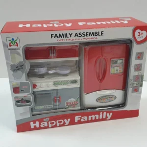 🍽️🏡 toy family assemble – happy family kitchen playset