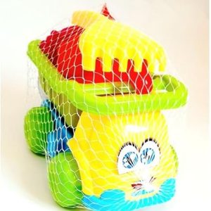 🏖️🚚🌈 beach toy set with dump truck, sand bucket & tools – multicolour
