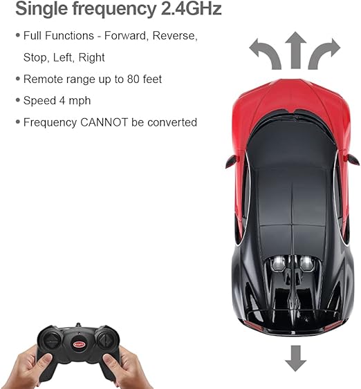 🚗🔥 bugatti chiron rc car – 1:24 scale high speed red supercar model! 🚗🔥 bugatti chiron rc car – 1:24 scale high speed red supercar model!