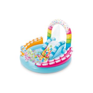 🍭🎉 candy fun inflatable play center with slide – sweet water play adventure 🌈💦