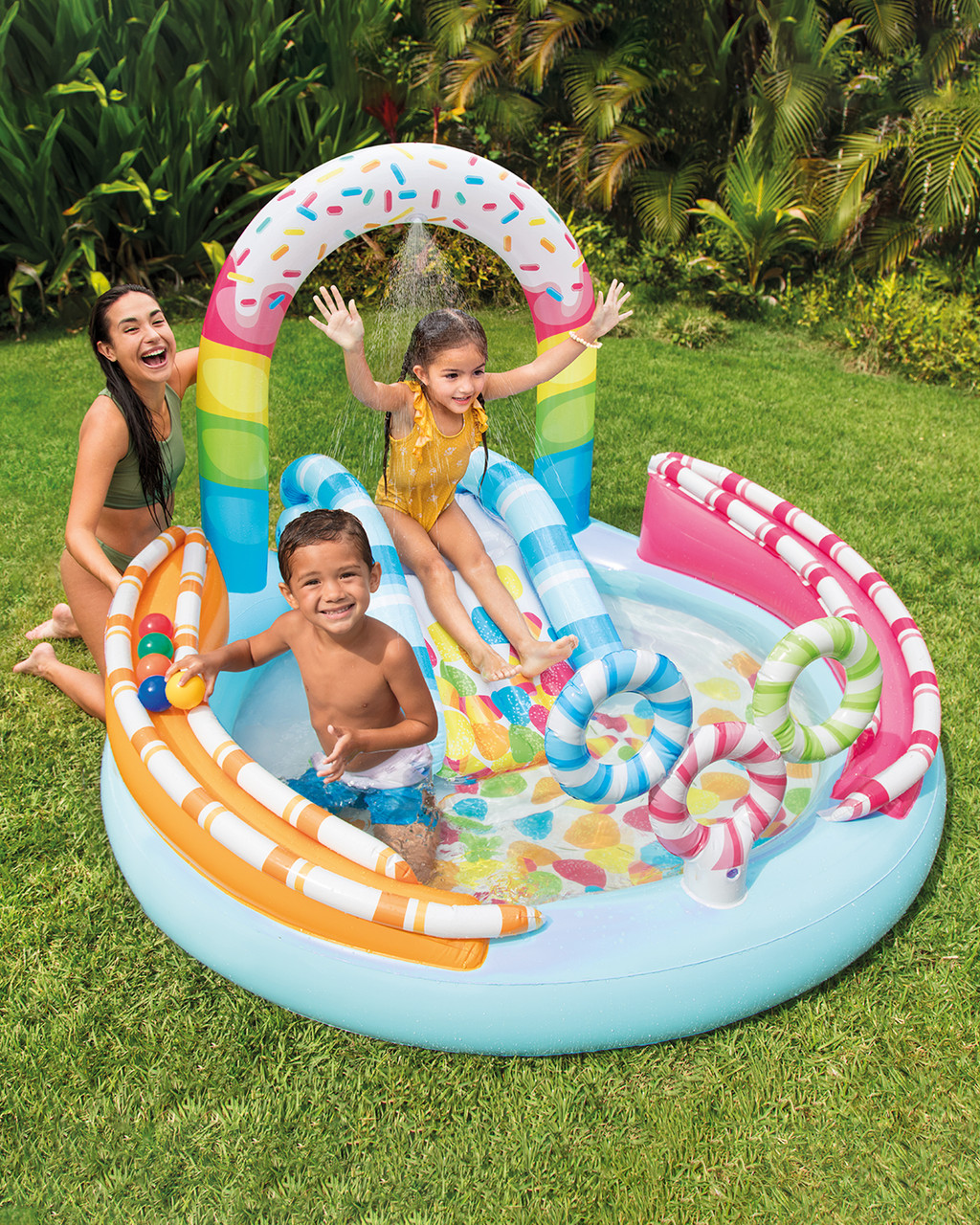 🍭🎉 candy fun inflatable play center with slide – sweet water play adventure 🌈💦 🍭🎉 candy fun inflatable play center with slide – sweet water play adventure 🌈💦