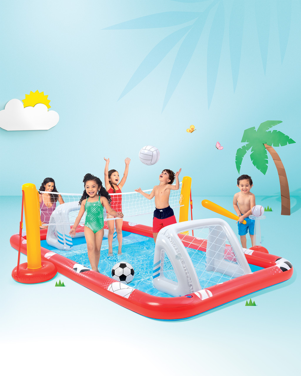 🏀⚽🏒 action sports inflatable play center – all in one active water fun for kids 💦🌞 🏀⚽🏒 action sports inflatable play center – all in one active water fun for kids 💦🌞