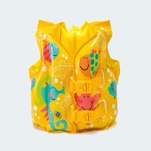 🦩🌴 intex tropical buddies inflatable life jacket – fun & safe water wear for kids 🛟✨