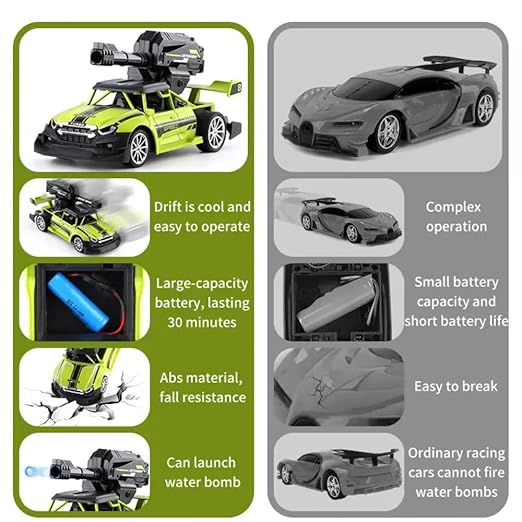 🚗💦 1:20 water bomb bullet shooting high speed rc drift car 🚗💦 1:20 water bomb bullet shooting high speed rc drift car