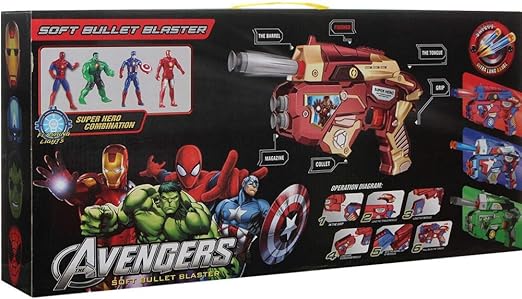 🦸♂️🔫 avengers soft bullet blaster gun – safe, action packed hero play 🦸♂️🔫 avengers soft bullet blaster gun – safe, action packed hero play