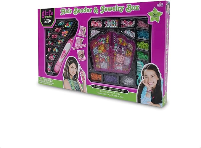 💖🎀 girls creator hair beader & jewelry box set 💎✨ 💖🎀 girls creator hair beader & jewelry box set 💎✨