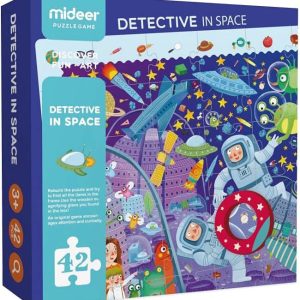 🧩🚀 mideer puzzle – detective in space – 42 pieces