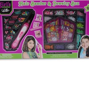 💖🎀 girls creator hair beader & jewelry box set 💎✨