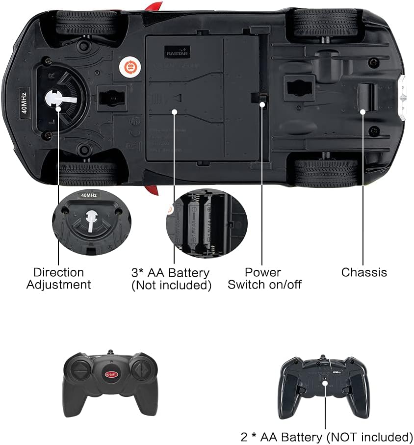 🚗🔥 bugatti chiron rc car – 1:24 scale high speed red supercar model! 🚗🔥 bugatti chiron rc car – 1:24 scale high speed red supercar model!