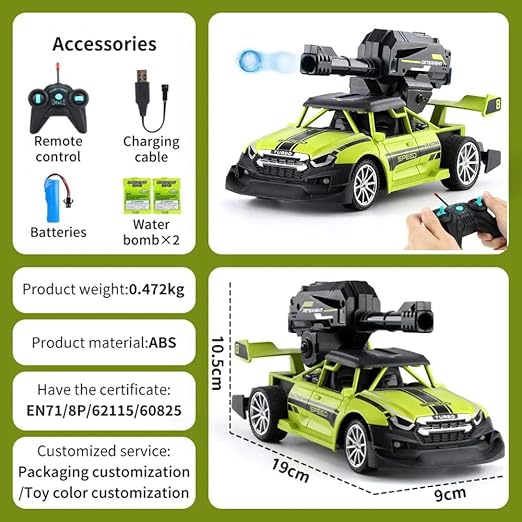 🚗💦 1:20 water bomb bullet shooting high speed rc drift car 🚗💦 1:20 water bomb bullet shooting high speed rc drift car