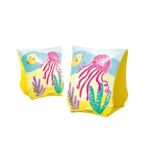 🌴🦩 pair of tropical buddies arm bands – fun & safe swimming aids for kids 🛟✨