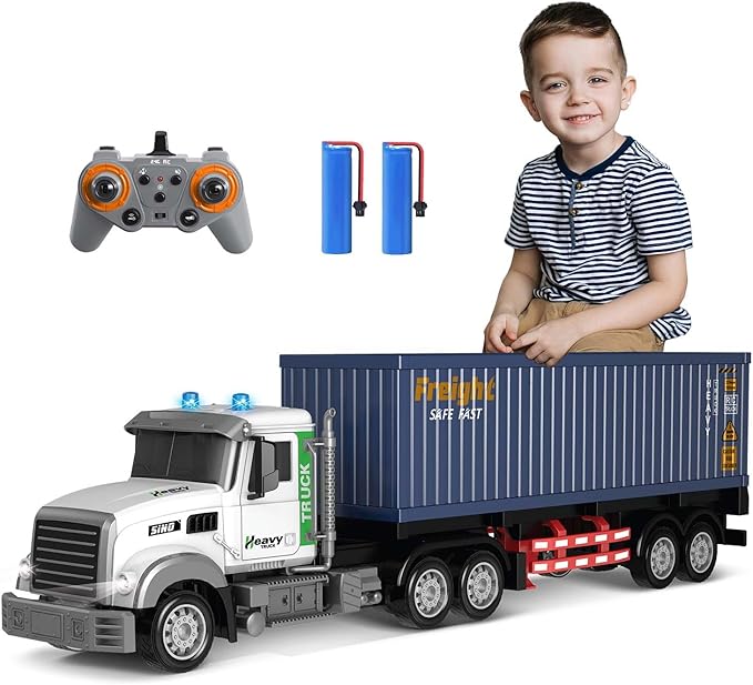 🚚📦 remote control semi truck with trailer – 23.6" 9 channel r/c hauler toy! 🚚📦 remote control semi truck with trailer – 23.6" 9 channel r/c hauler toy!