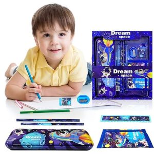 🚀✨ 12pcs space theme stationery set – fun & creative writing kit for kids 🌌🖍️