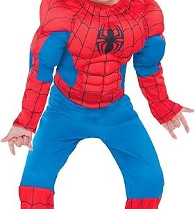 🕷️💪 spider man boys muscle costume – web slinging hero suit 🕸️🔵🔴