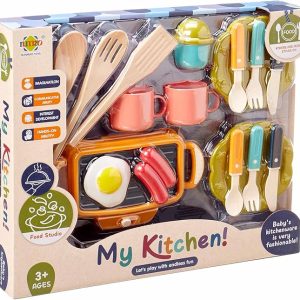 🍳🎨 my kitchen cooking tool playset – 19 pieces (multicolor)