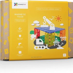 🧲🟩 connetix magnetic tiles base – 2 piece set
