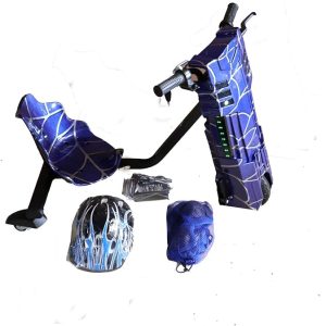 🛴🦈 scooteer drift spider shark – blue | 36v electric drift scooter (3 speed) ⚡💙