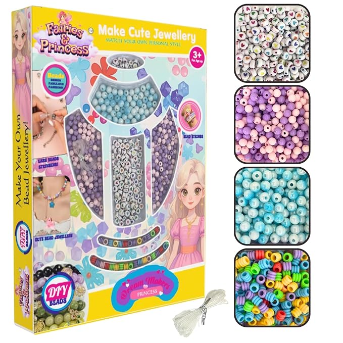 👑🧚 fairies & princess diy bead jewellery making kit – sparkling creative fun for kids! 💖✨ 👑🧚 fairies & princess diy bead jewellery making kit – sparkling creative fun for kids! 💖✨
