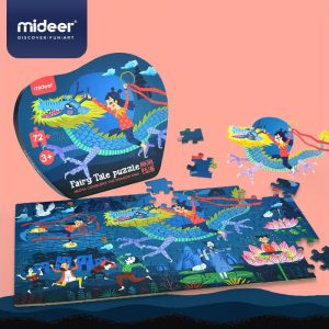 🧩🐉 mideer fairy tale puzzle – nezha conquers the dragon king