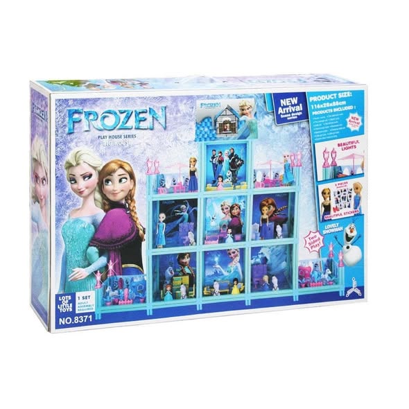 🏰❄️👸 frozen big house dollhouse play set with lights and dolls (diy assembly) 🏰❄️👸 frozen big house dollhouse play set with lights and dolls (diy assembly)