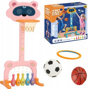 πβ½π³ 4 in 1 sports playset β basketball, football & bowling action for kids!