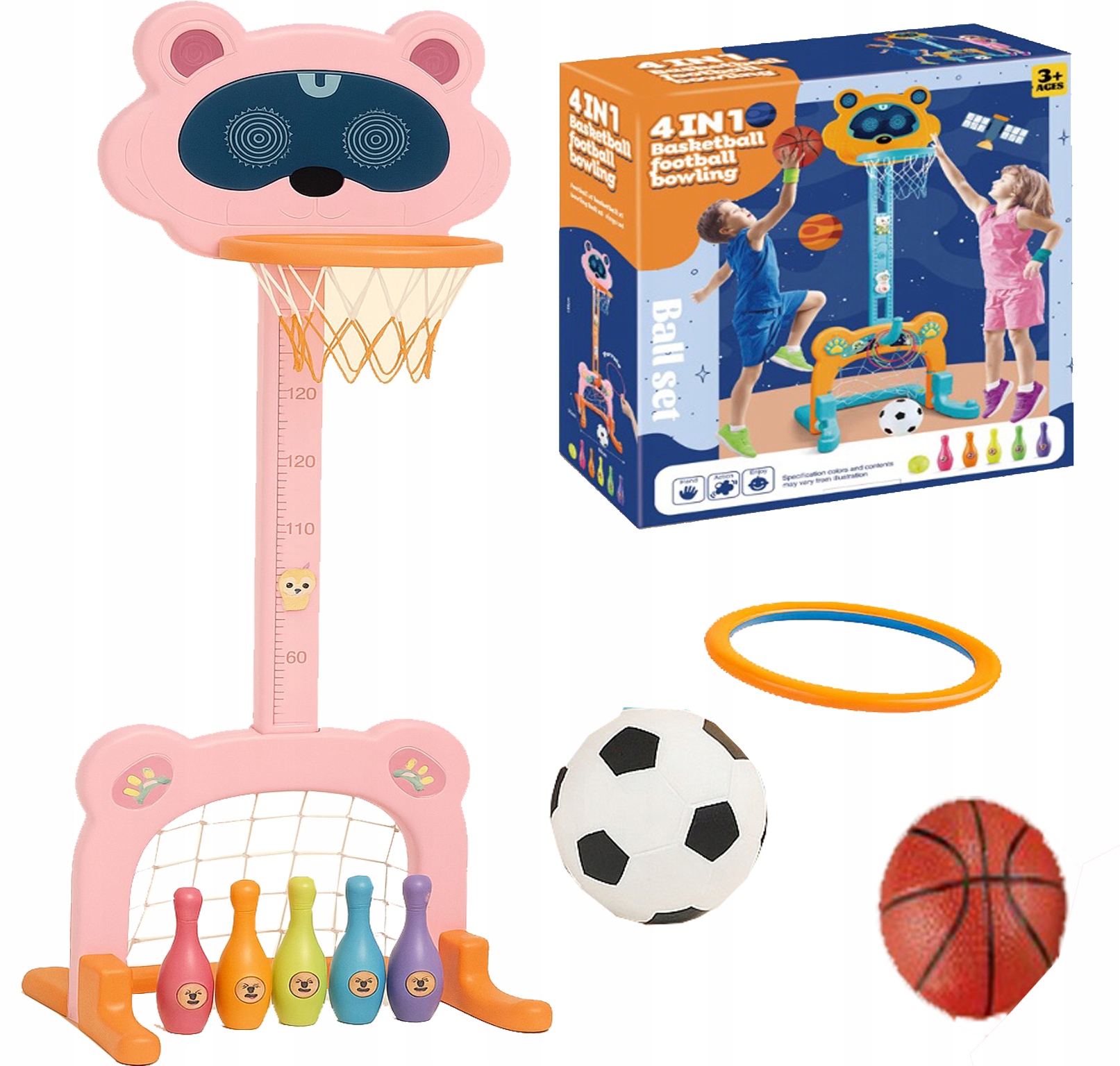 πβ½π³ 4 in 1 sports playset β basketball, football & bowling action for kids! πβ½π³ 4 in 1 sports playset β basketball, football & bowling action for kids!