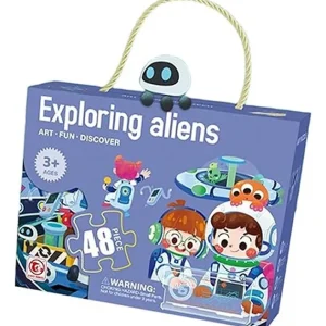 puzzle set exploring aliens – 48pcs 👽🚀🧩