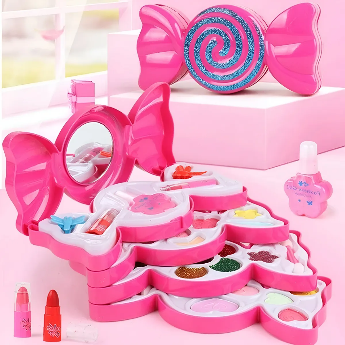💄✨ fashion beauty make up set – glamorous pretend play kit for kids 🌈👛 💄✨ fashion beauty make up set – glamorous pretend play kit for kids 🌈👛