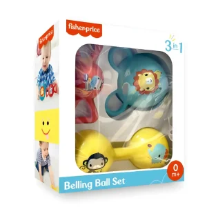 🛎️🎉 fisher‑price 3‑in‑1 belling ball set – multi‑sensory baby play toy 🍼✨