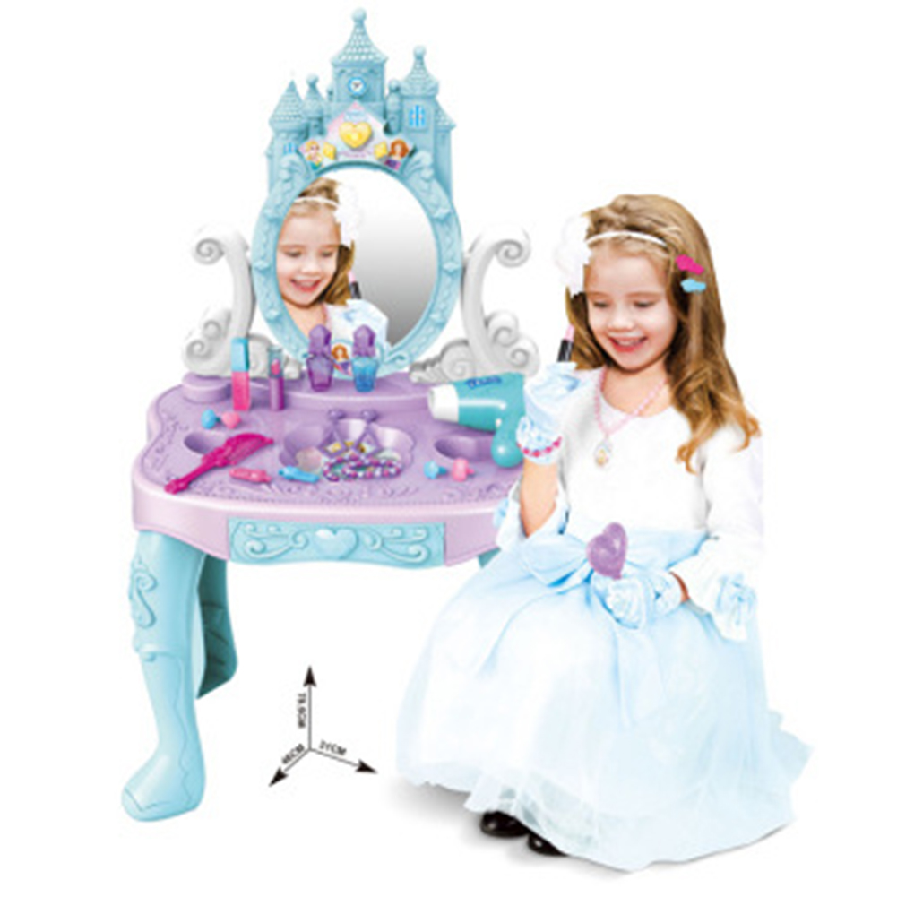 💄👑 fashion makeup plastic toy set – kids dressing table with light up mirror ✨🌸 💄👑 fashion makeup plastic toy set – kids dressing table with light up mirror ✨🌸