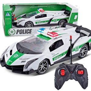 🚓💡 kids electric wireless rc police car – fast racing with lights & remote control!