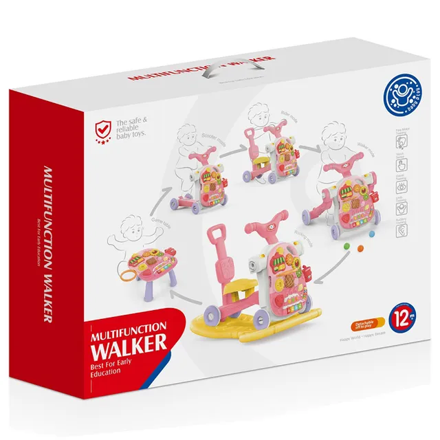 👶🚶♀️ huanger 5 in 1 baby multifunction walker – pink 💖✨ 👶🚶♀️ huanger 5 in 1 baby multifunction walker – pink 💖✨