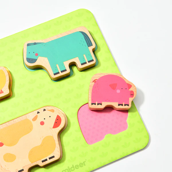 🐶🧩 mideer 3 in 1 level up puzzles – friendly animals (level 0) ✨ 🐶🧩 mideer 3 in 1 level up puzzles – friendly animals (level 0) ✨