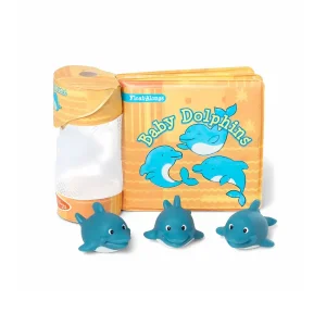 🐬📖 melissa & doug float alongs baby dolphins bath book with 3 floating dolphin toys 🛁✨