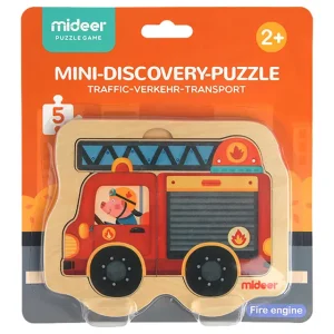 mideer mini discovery puzzle – fire engine 🚒🧩