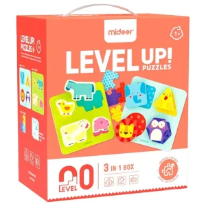 🐶🧩 mideer 3 in 1 level up puzzles – friendly animals (level 0) ✨