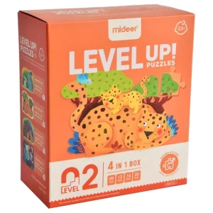 🐾🧩 mideer level up! puzzles with storage bag – level 2: animal families 🌟✨