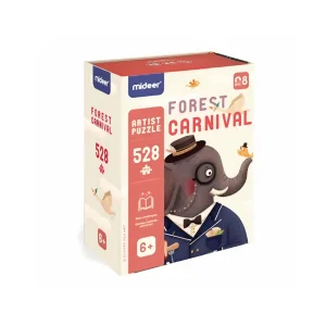 🧩🎉 mideer forest carnival – artist puzzle – 528 pieces