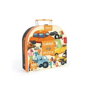 🚗🧩 mideer gift box puzzle – garage – 104 pieces 🛠️✨