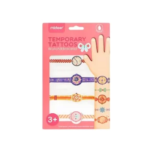 🎨✨ mideer temporary tattoos – watch & bracelet – pink