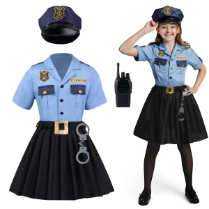 👮‍♀️💫 police woman costume for kids – brave & stylish little officer!