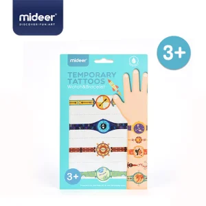 mideer temporary tattoos – watch and bracelet blue ⌚💙