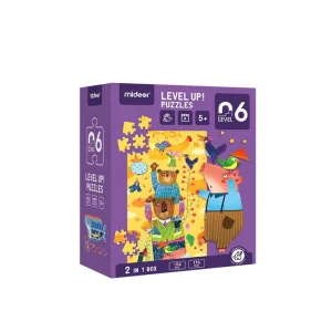 🧩🌟 set of 2 mideer progressive puzzles – level 6: animals & dreams (2 in 1)
