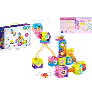 🧲🎢 rolling ball tube magnetic – 89 pcs