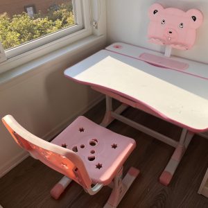 🎒🪑 student table and chair set – pink | study & play furniture for kids 💖✨