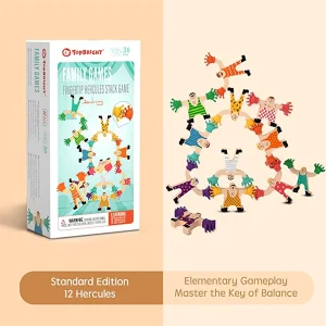 💪🧠 fingertip hercules stack game – fun & skill building tower game for kids 🎉