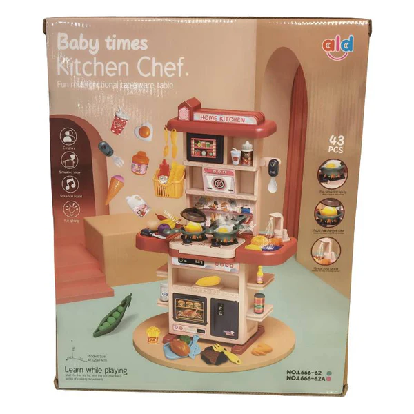 🎵✨🍳 musical light happy kitchen toys – big cooking table playset for kids 🎵✨🍳 musical light happy kitchen toys – big cooking table playset for kids