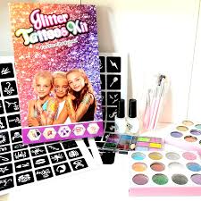 ✨🌈 glitter tattoos kit for face, body & nails 🌈✨