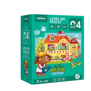 🧩🌟 3 in 1 level up puzzles: level 4 – fable town